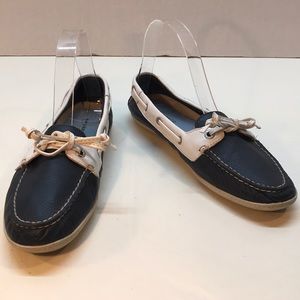 Sperry Blue & White Boat Shoes Size 7.5
